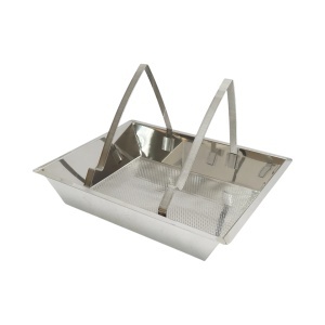 Tava pentru descapacit cu sita din inox 520x415x110mm, Cod: DISKS42 - Img 4