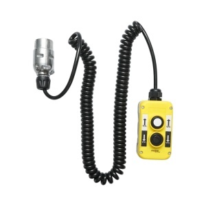 Telecomanda industriala cu 2 comenzi, cablu spiral si fisa priza 7 pini Breckner Germany, BRECKNER GERMANY, BK76778