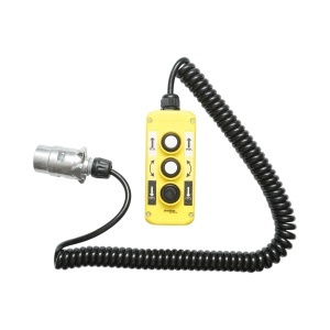 Telecomanda industriala cu 3 comenzi, cablu spiral si fisa priza 7 pini Breckner Germany, BRECKNER GERMANY, BK76779