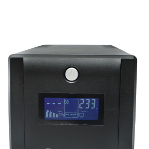 UPS 1000VA/600W cu baterii 2x7.5Ah si 4 prize shuko, LCD, USB, Cod: BK69766, Brand: BRECKNER GERMANY - Img 6