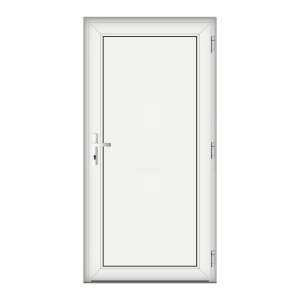 Usa Full Panel, PVC & termopan, 80x200cm, alba, dreapta, Klass, 6cm, 4 camere, panel alb