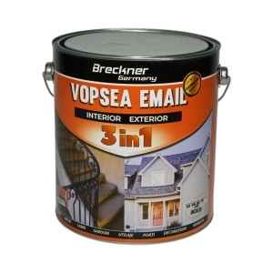 Vopsea email anticoroziva 3 in 1 lac incolor pe baza de solvent 3.5L, direct pe rugina, interior si exterior Breckner Germany, BK89050