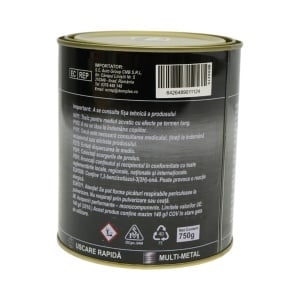 Vopsea email anticoroziva 3 in 1 pentru metal, direct pe rugina, pe baza de apa, verde RAL 6016 750g Breckner Germany, BK00210 - Img 4