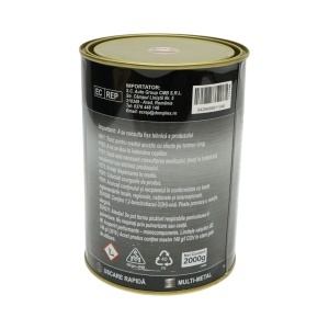 Vopsea email anticoroziva 3 in 1 pentru metal, direct pe rugina, pe baza de apa, portocaliu 2107 Amazone 2000g Breckner Germany, BK00221 - Img 4