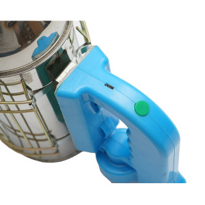Afumator albine electric din inox cu cilindru scut termic, incarcare USB 190mm, Cod: DISKR12 - Img 5