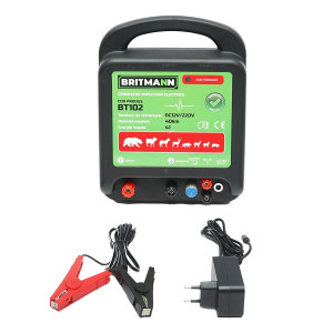Aparat generator de impulsuri DC 12/220V, 4 Joule 40km pentru gard electric, Cod: BT102, Brand: BRITMANN - Img 1