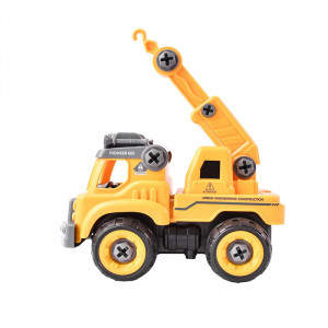Autospeciala macara cu telecomanda, jucarie de constructie care se monteaza DIY, Cod: DISCR02, Double E - Img 4