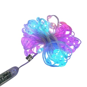 Banda LED inteligenta 2W/m 5V cu telecomanda, control muzical, bluetooth, aplicatie USB, 10m RGB+IC IP68, Cod: BK79080, Brand: BRECKNER GERMANY - Img 3