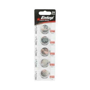 Baterie litiu CR2032 3V tip pastila 5 buc/set Entop, DISVN45 - Img 2