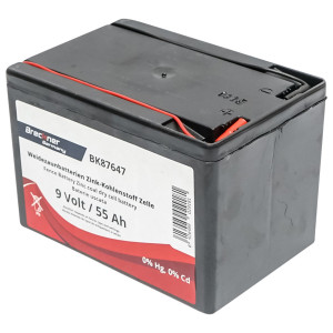 Baterie uscata (nereincarcabila) 9V 55Ah pentru gard electric, Cod: BK87647, Brand: BRECKNER GERMANY - Img 2