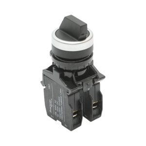 Buton selector negru cu 3 pozitii 2NO, 10A/600V AC, 1A/250V DC LA42 Breckner Germany, BRECKNER GERMANY, BK76745