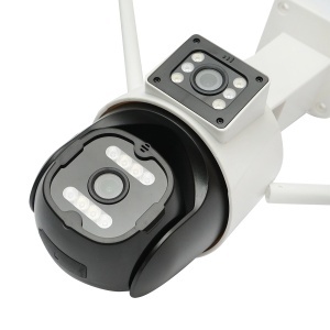 Camera de supraveghere lentila duala 6MP, P2P WIFI 2.4G 1080P, PTZ cu senzor de miscare, detectie umana si aplicatie iCSee, BRECKNER GERMANY, DISMN45 - Img 4