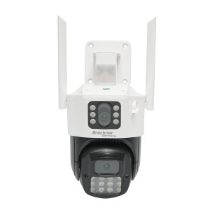 Camera de supraveghere lentila duala 6MP, WIFI P2P, rotativa 360 PTZ cu senzor de miscare, sirena, detectie umana, google assistant si aplicatie iCSee , Cod: BK69595, Marca: BRECKNER GERMANY - Img 1