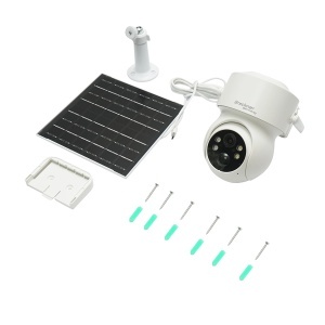 Camera supraveghere 4 MP cu panou solar 5W, baterie 18650 incarcare rapida, WIFI 2.4 GHz, rotativa 360 grade PTZ cu senzor de miscare, detectie umana PIR, alarma, night vision si aplicatie iCSee, BRECKNER GERMANY, BK79704 - Img 2