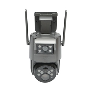 Camera supraveghere lentila duala 6 MP, 4G, WIFI 2.4 GHz cu panou solar, baterie 10000 mAh, 360 grade PTZ, detectie umana PIR, night vision si aplicatie Ubox, Cod: BK79912, - Img 3