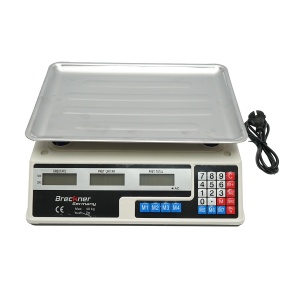 Cantar electronic cu ecran LCD, capacitate 40 Kg cu baterie 4V , Cod: BK79252, Brand: BRECKNER GERMANY - Img 1