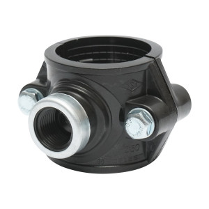Clema bransament compresiune, D50mmx1/2 toll, PN16, pentru sisteme de irigatii, Cod: DISLU74, Poelsan - Img 1