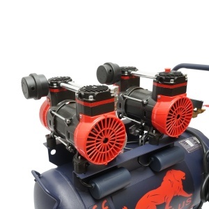 Compresor aer 50L fara ulei silentios, 2 motoare 4 cilindri 1.5KW/2CP, presiune maxima 8 bar, volum aer aspirat 170L/min, Cod: BK87729, BRECKNER GERMANY - Img 6