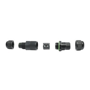 Conector cablu electric M18, 3P, 10A/250V IP67 Leader, Leader, BK79136 - Img 3