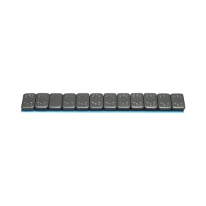 Contragreutati autoadezive negre echilibrare roti Fe 60g (5gx12 buc) 100 benzi/cutie, DISRW26 - Img 5