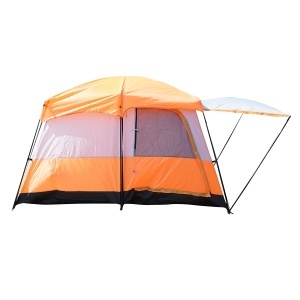 Cort camping 2-4 persoane cu terasa, impermeabil, protectie UV si plasa anti-insecte 330x210x180cm, BK76204 - Img 3