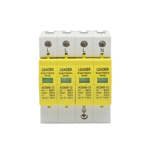 Descarcator la supratensiune cu semnalizare pentru sisteme fotovoltaice LA-SPD-4P-20kA-385V Leader, Leader, DISHT39