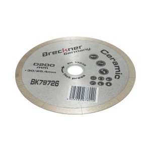 Disc diamantat continuu fractionat 200x30/25.4mm, segment 10mm pentru gresie, faianta, ceramica dura, marmura Breckner Germany, BRECKNER GERMANY, BK79726 - Img 3