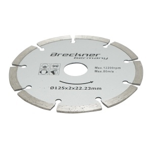 Disc diamantat segmentat 125x2x22.23mm, taiere uscata pentru beton, piatra, caramida Breckner Germany, BRECKNER GERMANY, BK79589 - Img 3