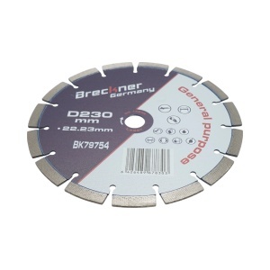 Disc diamantat segmentat 230x22.23mm, segment 12mm pentru beton, pavele, mozaic, boltari, caramida Breckner Germany, BRECKNER GERMANY, BK79754 - Img 3