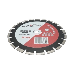 Disc diamantat segmentat 350x25.4mm, A40 segment 12mm pentru asfalt, beton proaspat Breckner Germany, BRECKNER GERMANY, BK79758 - Img 3