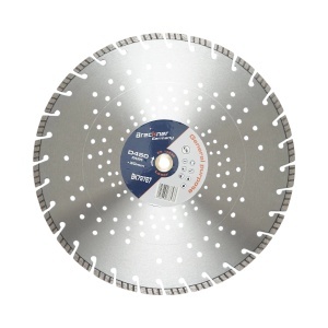 Disc diamantat turbo segmentat 450x30mm, segment 10mm pentru beton armat, pavele, boltari, piatra dura Breckner Germany, BRECKNER GERMANY, BK79767 - Img 1