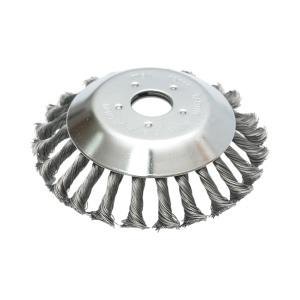 Disc perie sarma circulara motocoasa 150x25.4mm cu fir otel rasucit pentru curatare rugina, vopsea, depuneri, debavurare metal Breckner Germany, BRECKNER GERMANY, BK99696