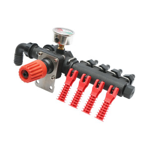Distribuitor cu 4 cai si manometru cu glicerina pentru erbicidator, Cod: DISBD07, Brand: BRECKNER GERMANY - Img 3