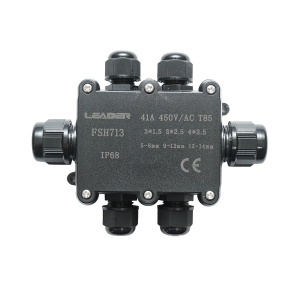 Doza etansa cu presetupe 41A 450V AC, 6 cai 5-14mm IP68 Leader, Leader, BK79126 - Img 2