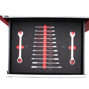 Dulap carucior metalic cu scule 7 sertare 245 piese, Cod: BK92505, Brand: BRECKNER GERMANY - Img 6
