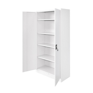 Dulap metalic fiset 1800x900x400mm cu 2 usi securizate, 4 polite, gri, Cod: BK92936, Brand: BRECKNER GERMANY - Img 5