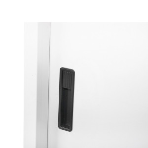 Dulap metalic fiset 1900x1200x450mm cu 2 usi culisante securizate, 4 polite, max 50kg/polita, gri, Cod: BK92939, Echivalență: DISEG34, Breckner Germany - Img 8