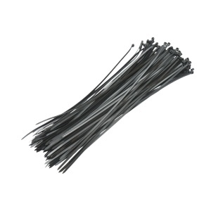 Faseta colier plastic negru 3.6x350mm 100 buc/set Longroad, DISMT63