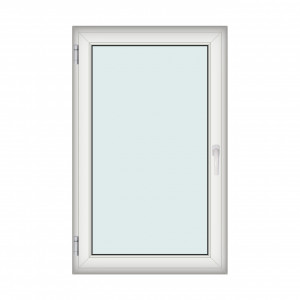 Fereastra 100x160cm, 1 canat, alb, stanga si rabatare, Klass, 7cm, 6 camere, 2 garnituri