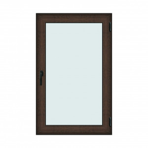 Fereastra 100x160cm, 1 canat, wenge (tabac), dreapta si rabatare, Klass, 7cm, 6 camere, 2 garnituri