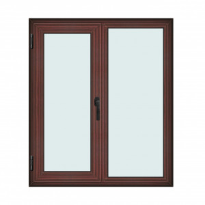 Fereastra 120x140cm, 2 canate, mahon, stanga si rabatare, Klass, 7cm, 6 camere, 2 garnituri - Img 1