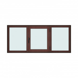 Fereastra 230x100cm, 3 canate, mahon, dreapta si rabatare, Klass, 7cm, 6 camere, 2 garnituri - Img 1