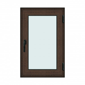 Fereastra 70x110cm, 1 canat, wenge (tabac), dreapta si rabatare, Klass, 7cm, 6 camere, 2 garnituri