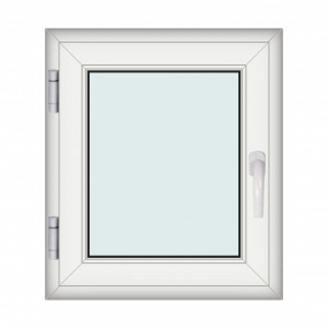 Fereastra 70x80cm, 1 canat, alb, stanga si rabatare, Klass, 7cm, 6 camere, 2 garnituri