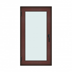 Fereastra 80x150cm, 1 canat, mahon, stanga si rabatare, Klass, 7cm, 6 camere, 2 garnituri