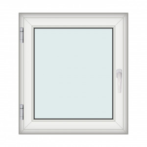 Fereastra 90x100cm, 1 canat, alb, stanga si rabatare, Klass, 7cm, 6 camere, 2 garnituri