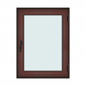 Fereastra 90x120cm, 1 canat, mahon, dreapta si rabatare, Klass, 7cm, 6 camere, 2 garnituri - Img 1