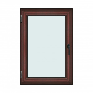 Fereastra 90x130cm, 1 canat, mahon, stanga si rabatare, Klass, 7cm, 6 camere, 2 garnituri