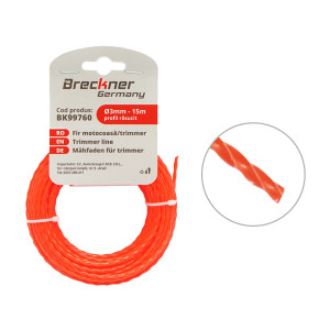 Fir rasucit pentru motocoasa 3mmx15m, Cod: BK99760, Brand: BRECKNER GERMANY - Img 1