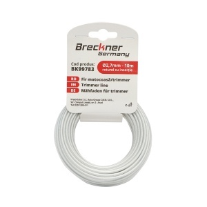 Fir rotund cu insertie metalica pentru motocoasa 2.7mmx10m Breckner Germany, BRECKNER GERMANY, BK99783 - Img 2